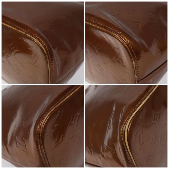 LOUIS VUITTON Monogram Vernis Houston Hand Bag Bronze - Picture 16 of 16